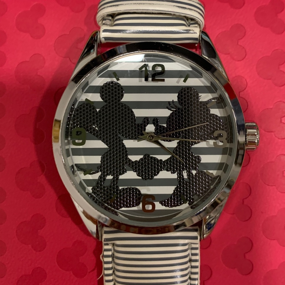 Disney Minnie & Mickey Women’s Watch by INGERSOLL with striped band